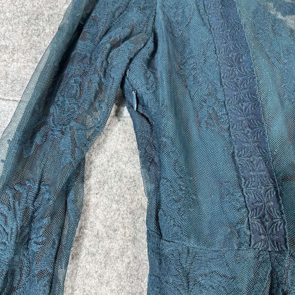 Free People Reign Over Me Lace Dress Teal sz 6 ASO Elena Gilbert Vampire Diaries - Picture 9 of 11